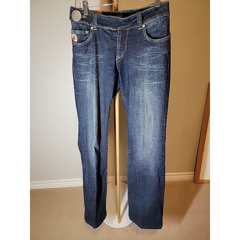 Vintage Rare Parasuco Denim Legend Jeans Womens 11 Blue Stretch Bohemian Italy